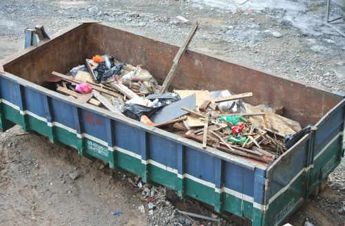 Clean and organized workspace after professional waste removal